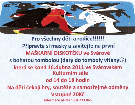 dětská maškarní diskotéka